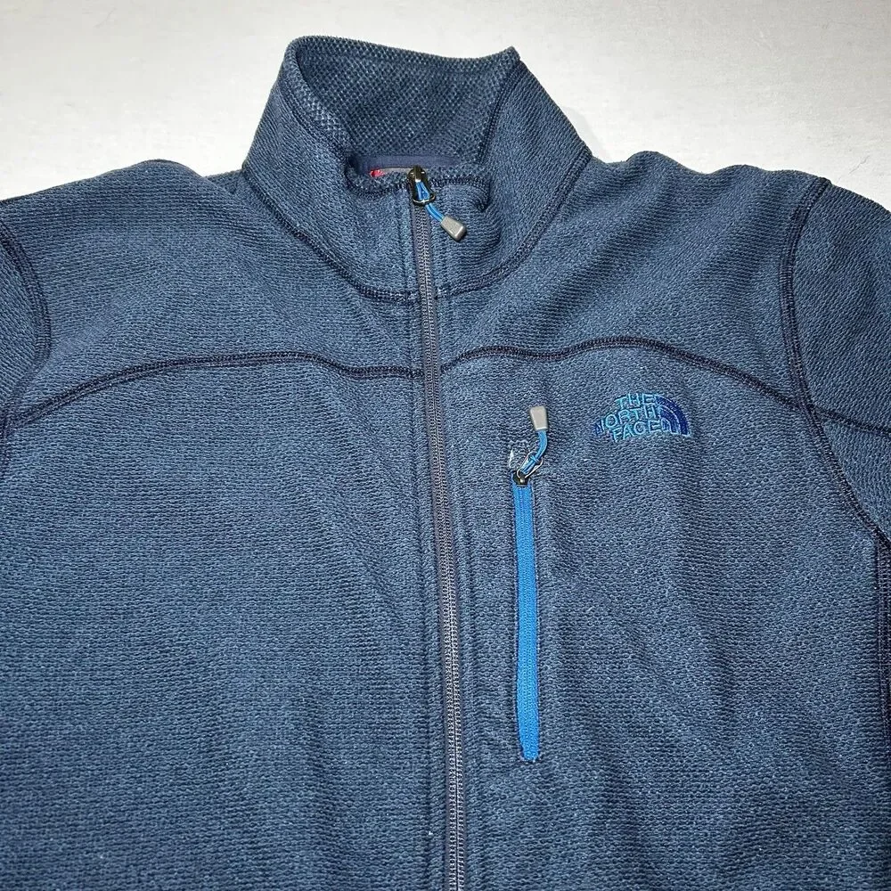 The North Face Men's Gordon Lyons blue full-zip fleece jacket, men’s L